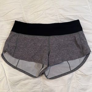 Lululemon speed up shorts, size 6, length 2.5